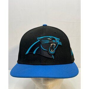 NFL Carolina Panthers hat cap 7 3/8" fitted New Era 59Fifty football black